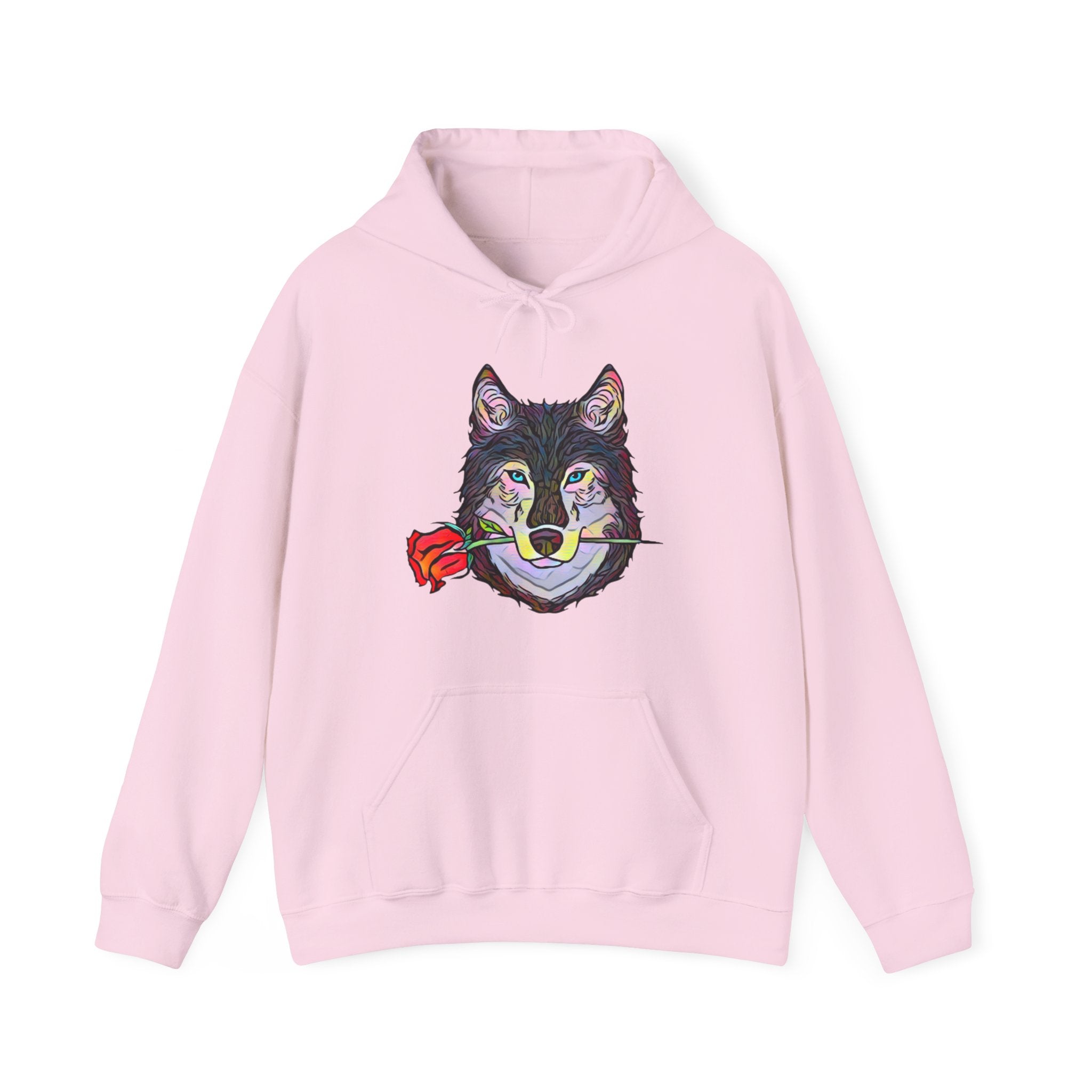 Abstract Inspired Wolf Graphic Hoodie