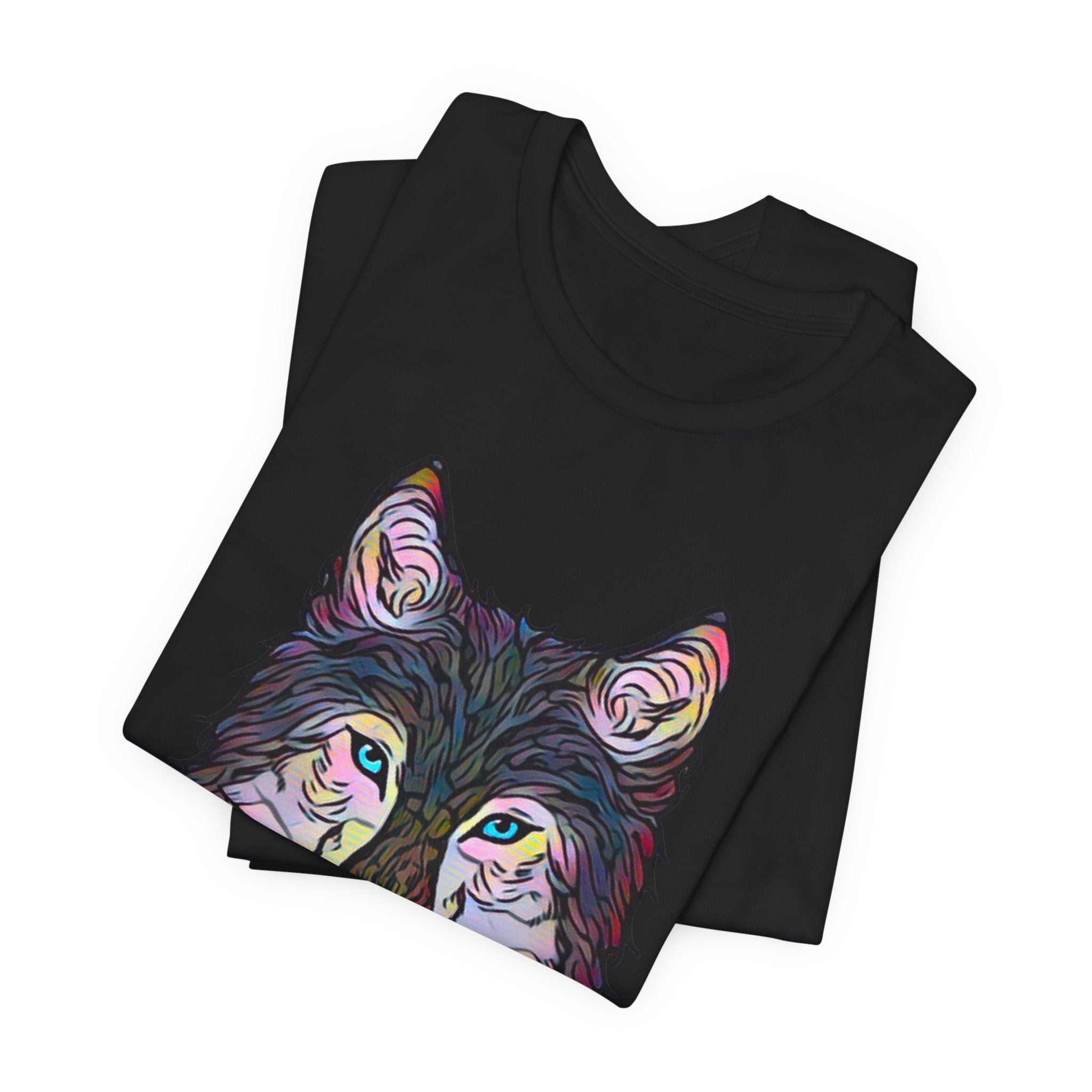 Abstract Inspired Wolf Graphic Tee