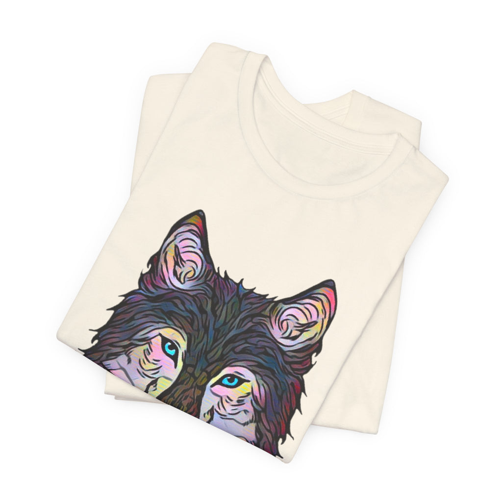 Abstract Inspired Wolf Graphic Tee