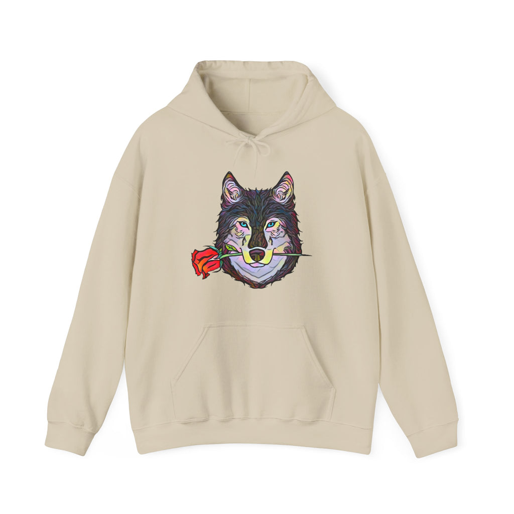 Abstract Inspired Wolf Graphic Hoodie